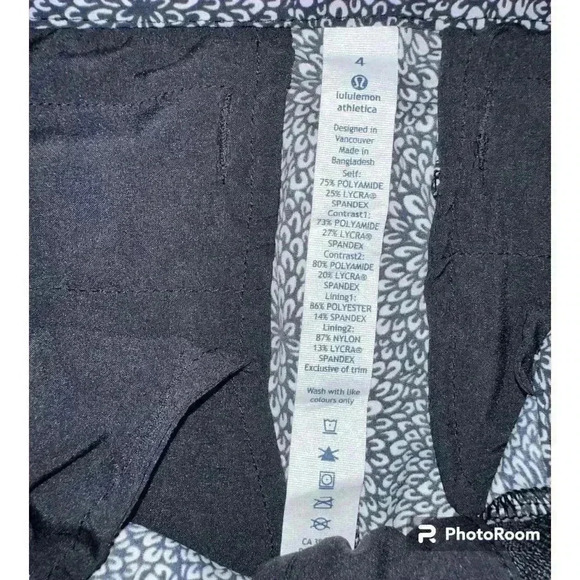 Lululemon Departure Pant Plush Petal Black Ghost - Size 4 - Picture 9 of 9